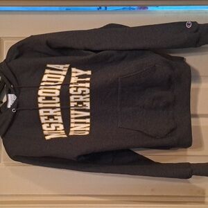 Mens champion hoodie size med Misercordia University